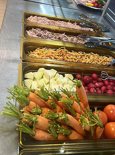 Gemüse zur Vorbereitung für das Essen