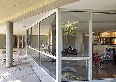 Blick ins Patientenbistro der Klinik